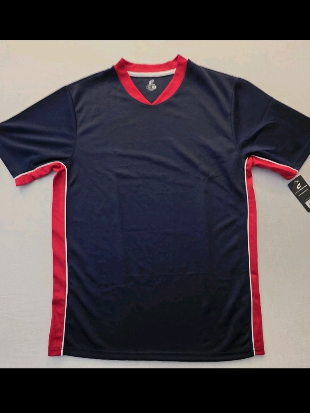 Champro Adult M Baseball Jersey Navy Red Performance Athletic Shirt NWT Team Set